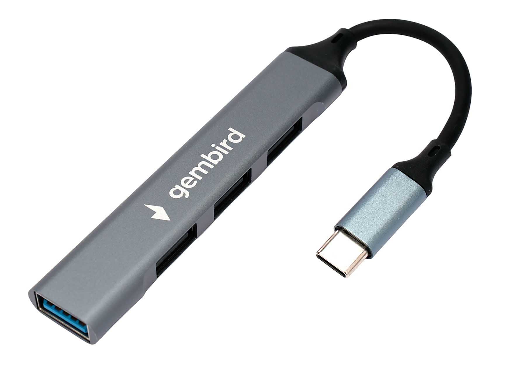 USB-концентратор Gembird UHB-C202 (3 порта USB 2.0, USB 3.0), кабель Type-C