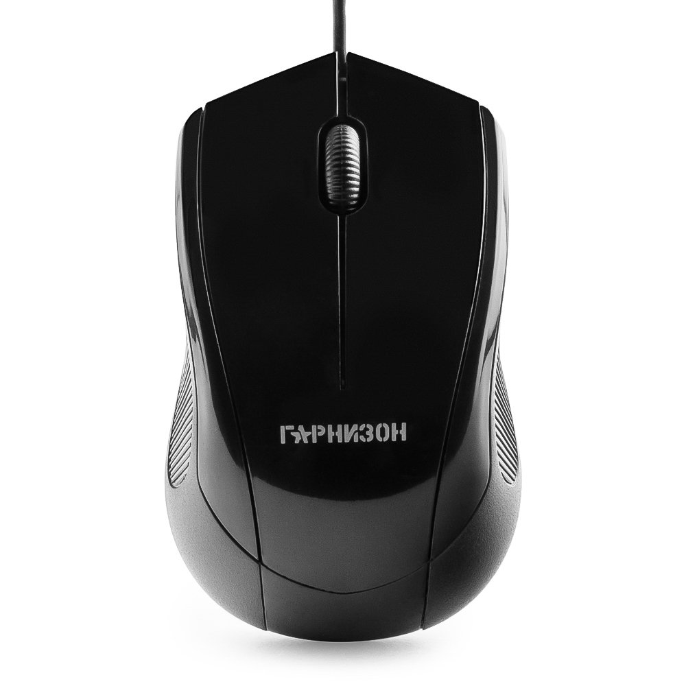 Мышь проводная Гарнизон GM-200, черный, USB