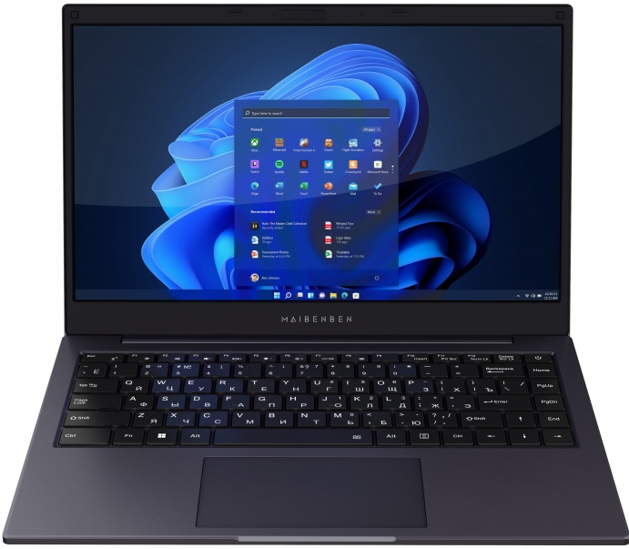 Ноутбук Maibenben S14A-R545UM (S14A-R545UMA1SLURE0) 14", IPS, R5-4650U/8/256, темно-синий