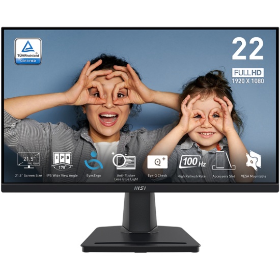 Монитор 21.5" MSI Pro MP225, черный