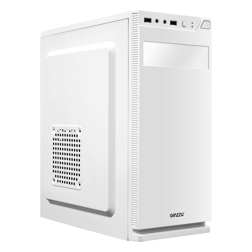 Корпус ATX без БП Ginzzu A220, белый