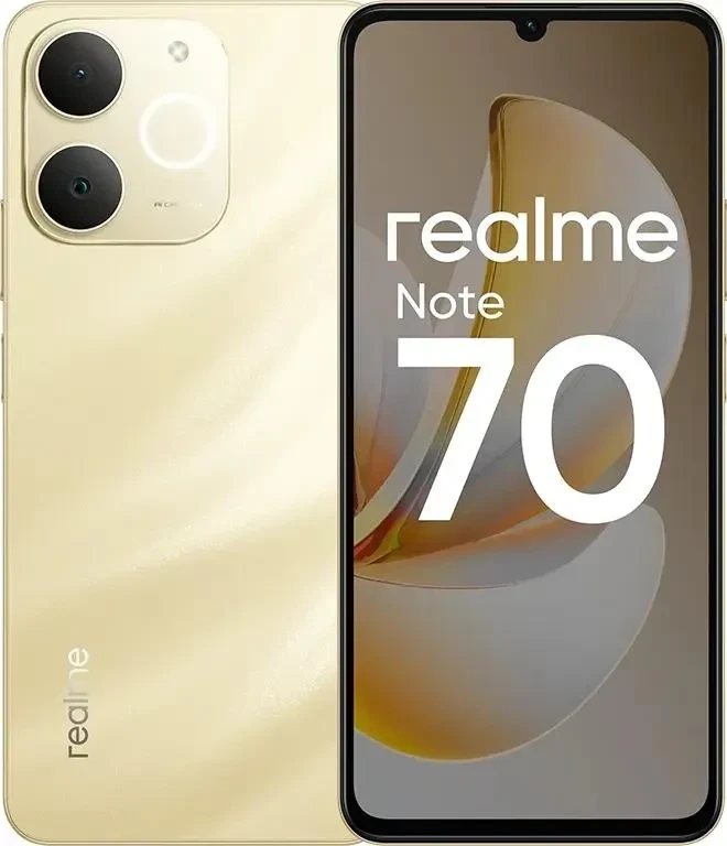 Смартфон Realme Note 70 6/128Gb, золотой