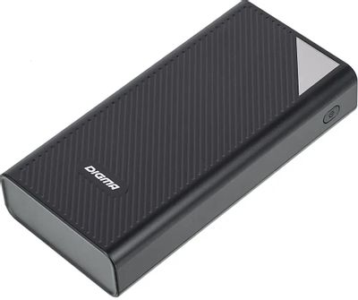 Портативный аккумулятор Digma DGP-30000-4U, 30000мAч, черный