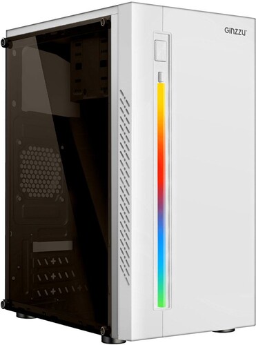 Корпус mATX без БП Ginzzu D390, белый