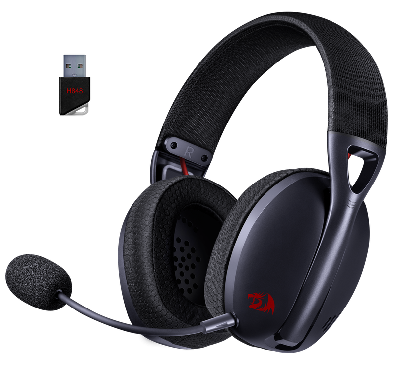 Беспроводная гарнитура игровая Redragon Ire Pro, BT+2.4G, черный