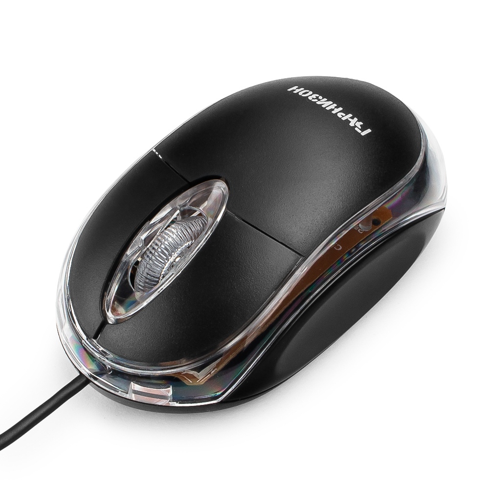 Мышь проводная Гарнизон GM-100, черный, USB