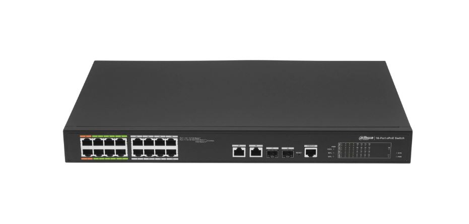 Коммутатор Dahua DH-LR2218-16ET-240, управляемый, ePoE