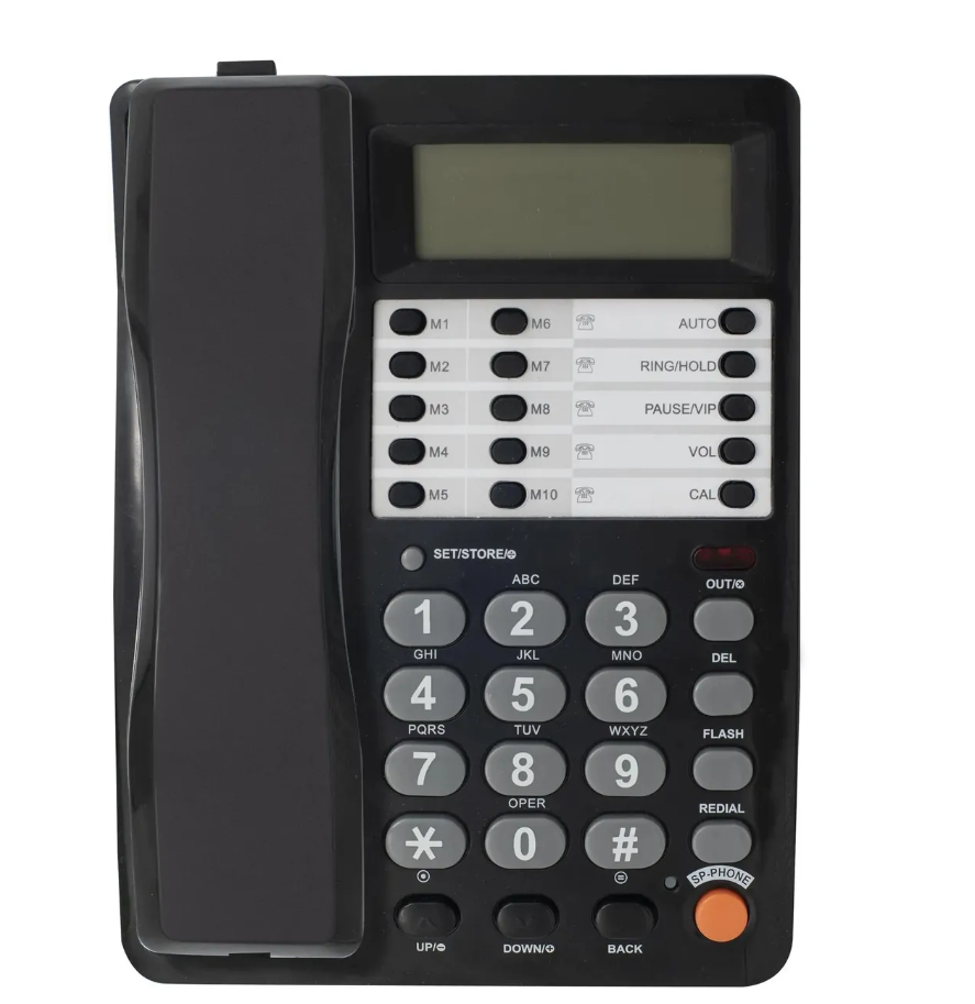 Телефон проводной RITMIX RT-495, черный