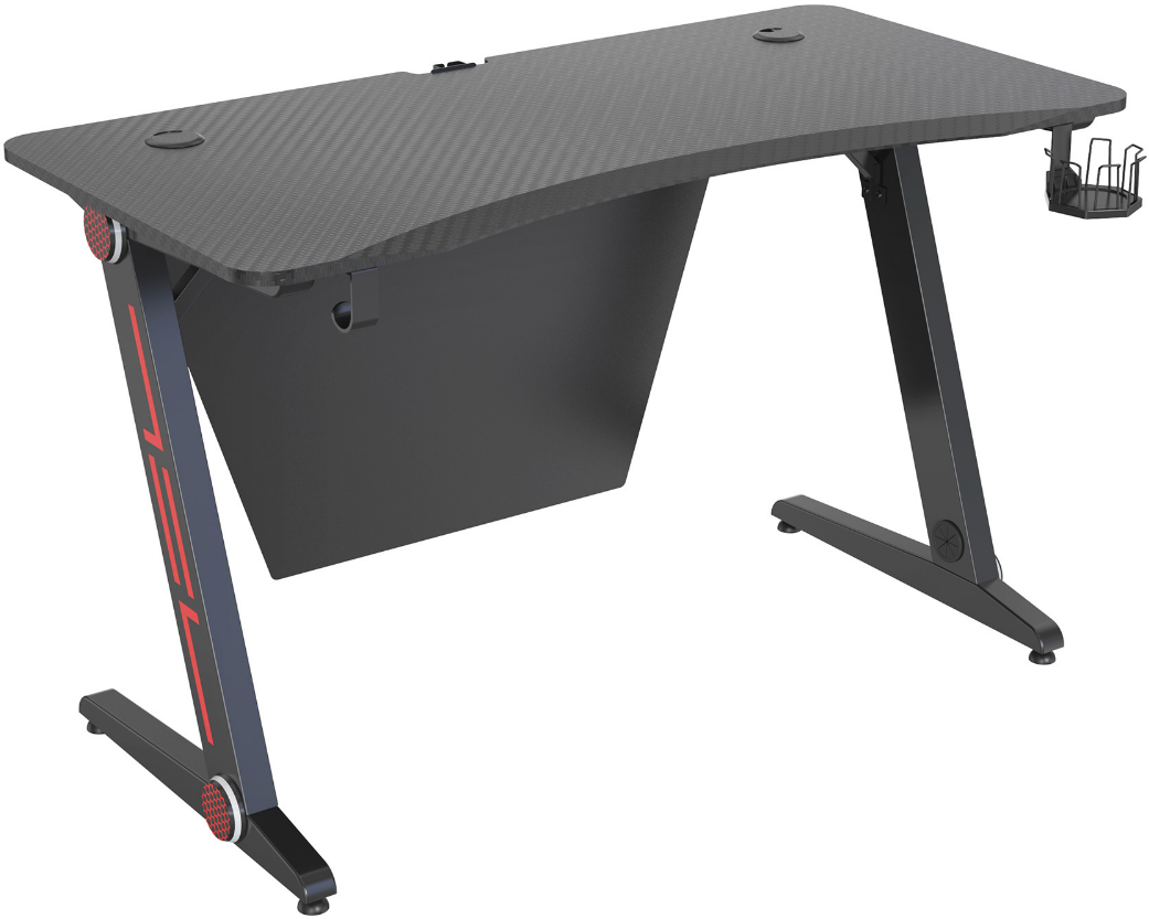 Игровой стол Cactus CS-GTZ-BKRD-CARBON, черный