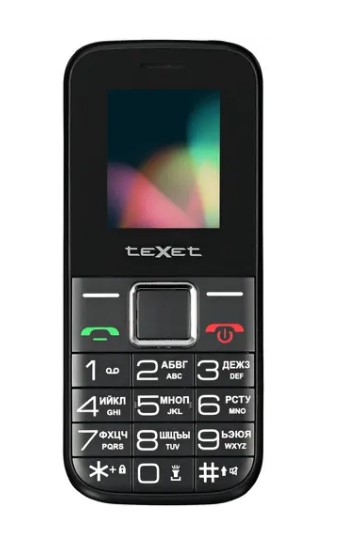 Мобильный телефон teXet TM-206, черный
