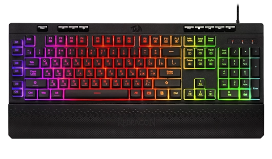Клавиатура игровая Redragon Shiva RU, RGB, черный