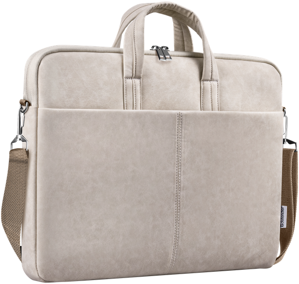 Сумка для ноутбука 15,6" Defender Solid, кожа, бежевый