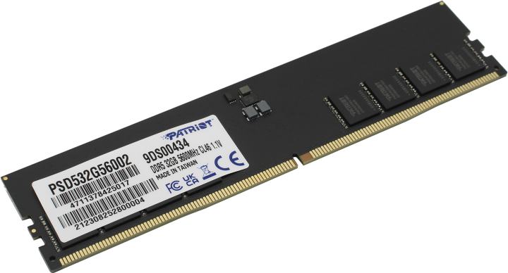 Модуль памяти DDR5 32Gb PC44800 5600MHz Patriot (PSD532G56002)