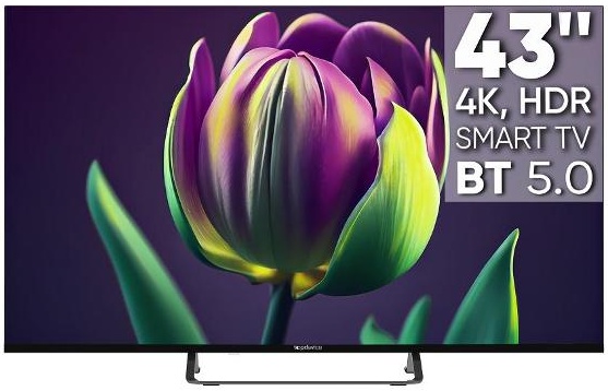 Телевизор 43" Topdevice TDTV43CS06U_BK, черный