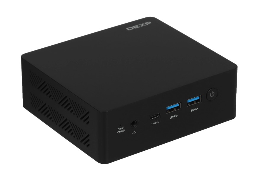 Мини ПК DEXP MINI ENTRY (Intel N100, 16 ГБ DDR4, SSD 512 ГБ, Windows 11 Pro, 2 x HDMI, Wi-Fi, Blueto