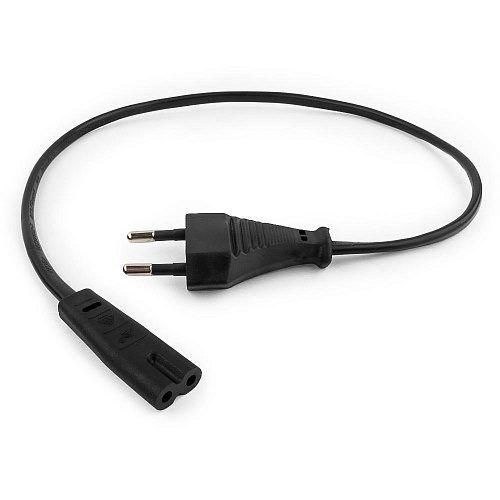 Кабель питания Cablexpert PC-184/2-0.5M, 0.5м, 2-pin, черный (для принтеров)