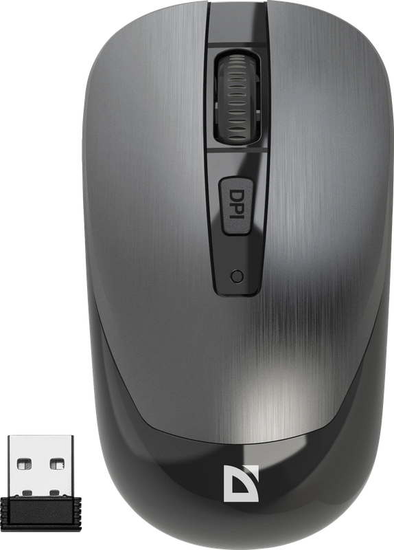 Мышь беспроводная Defender Wave MM-995,серый