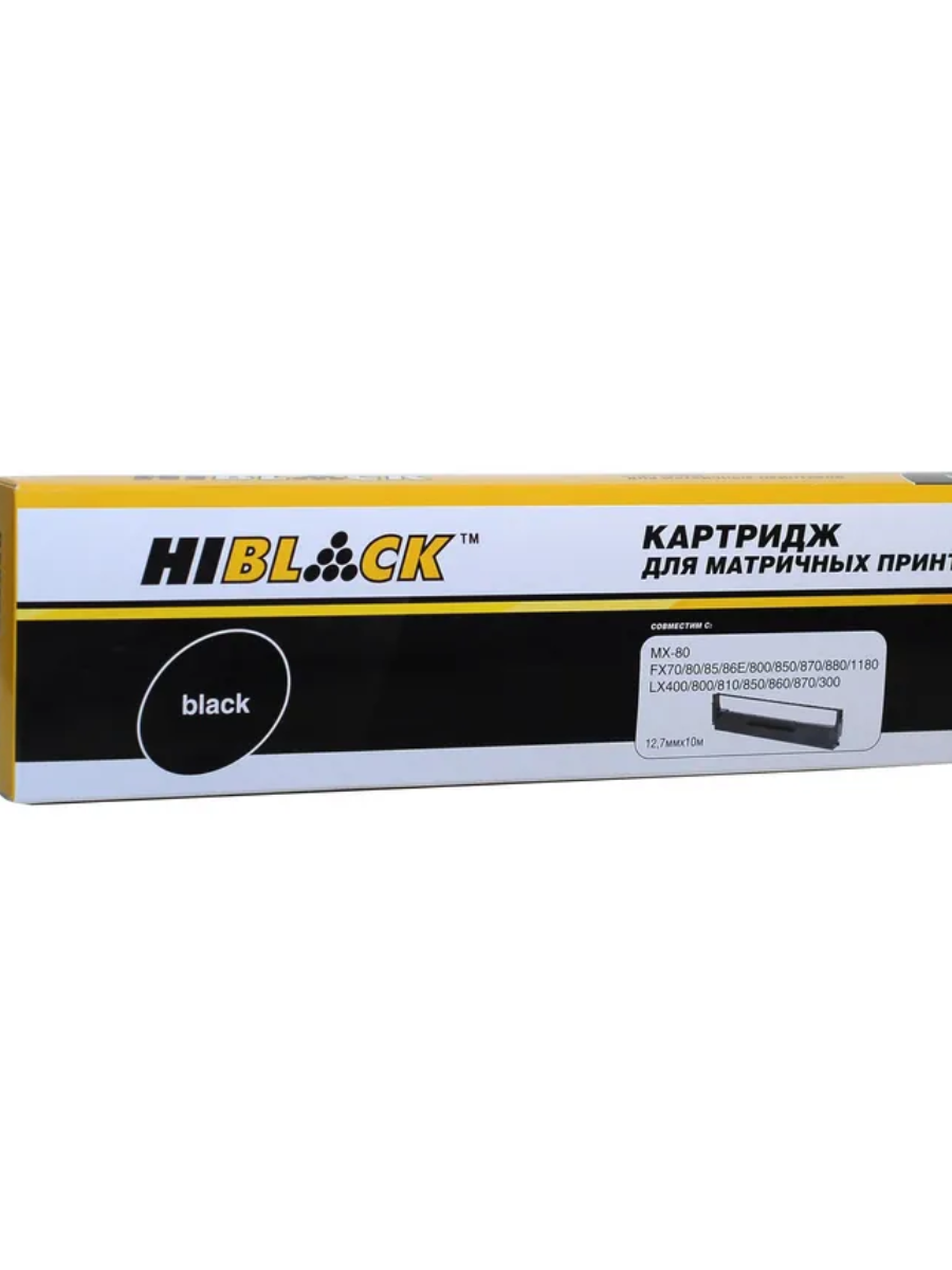 Картридж Hi-Black для Epson LX/FX-800/300/400 MX-80, Bk, 10м