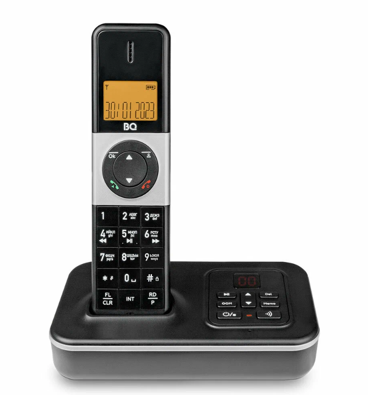 Радиотелефон (DECT) BQ-1865, черный-белый