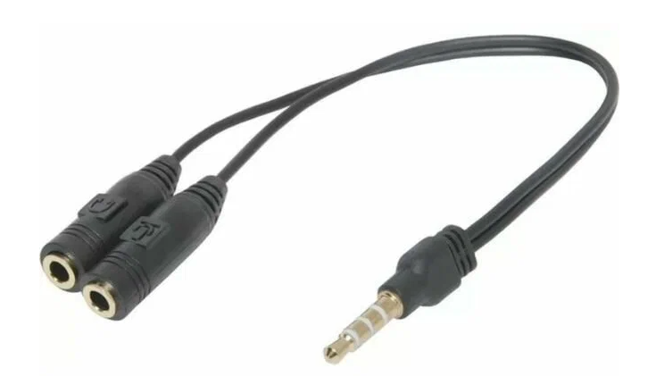 Кабель аудиоразветвитель Audio + Mic 3.5мм Jack/2*3.5мм Male-2Female 0.15м Defender (Headset Jack)