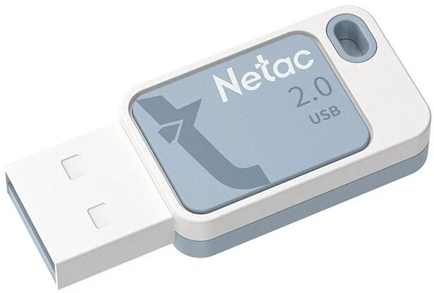 Флеш накопитель 64Gb USB2.0 Netac UA31 (NT03UA31N-064G-20BL), голубая