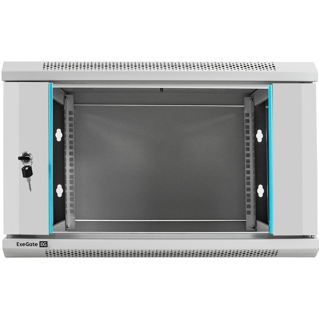 Шкаф телекоммуникационный 19" настенный 6U ExeGate EC-WM-6U.450.G.GREY, серый