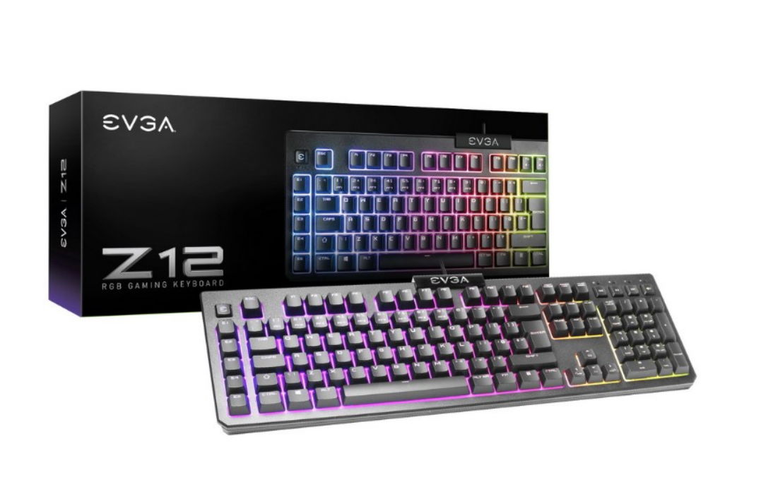 Клавиатура игровая EVGA Z12 RGB (834-W0-12RU-KR), черный