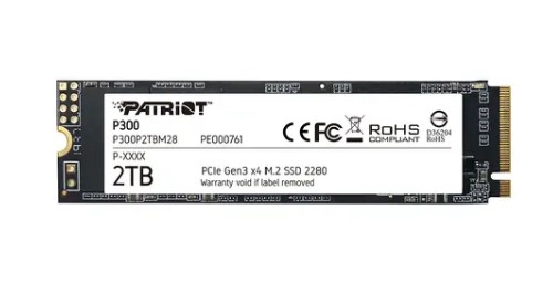 Накопитель SSD M.2 NVMe 2Tb Patriot P300 (P300P2TBM28)