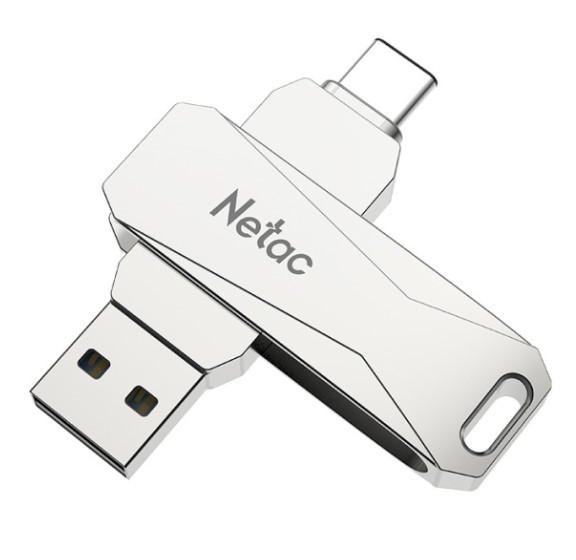 Флеш накопитель 64Gb USB 3.0+TypeC Netac U782C (NT03U782C-064G-32PN)