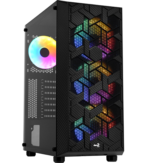 Корпус ATX без БП AeroCool Hive-G-BK-v2