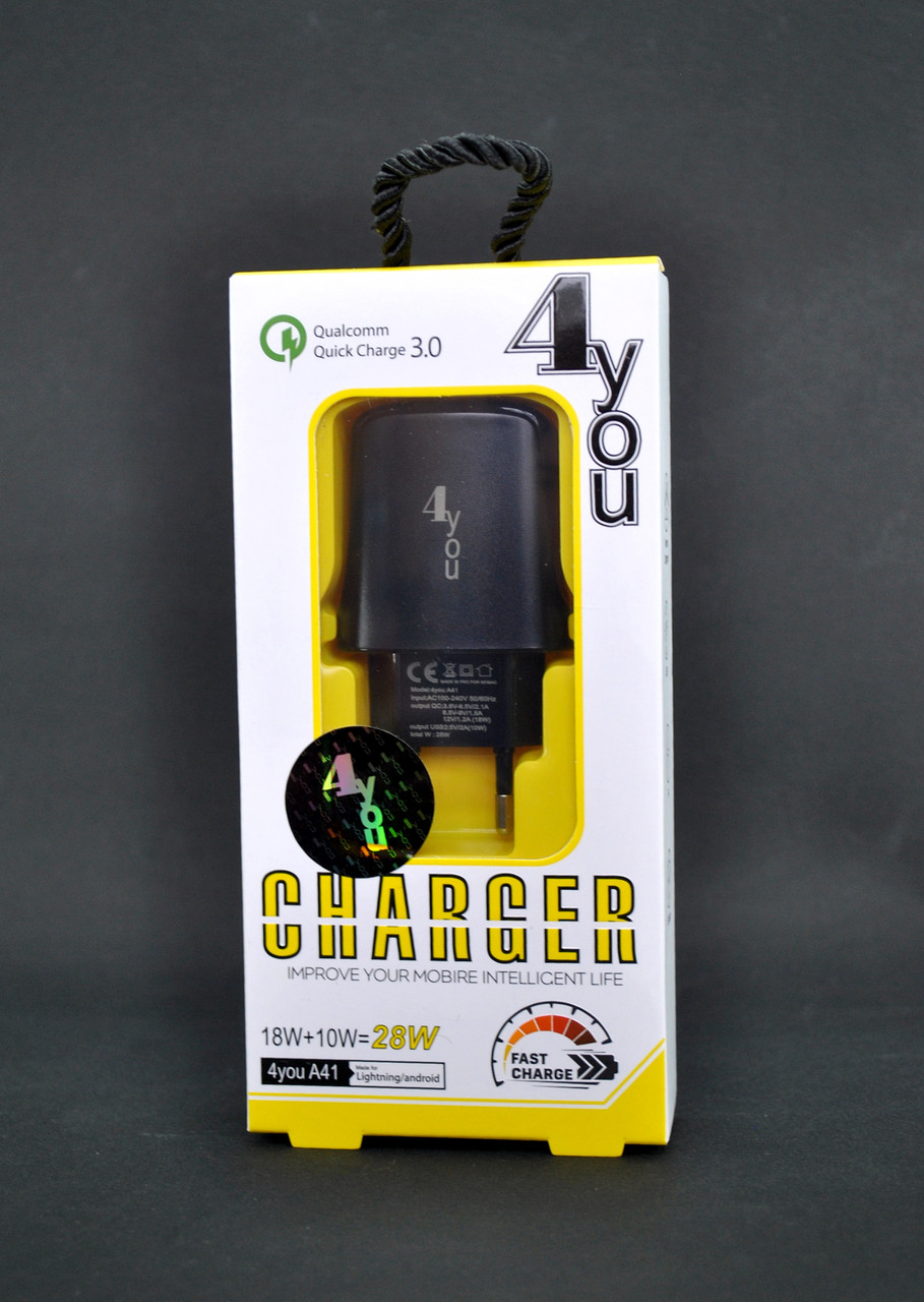 СЗУ 4You A41 Type-C 3000mAh Fast Chardger