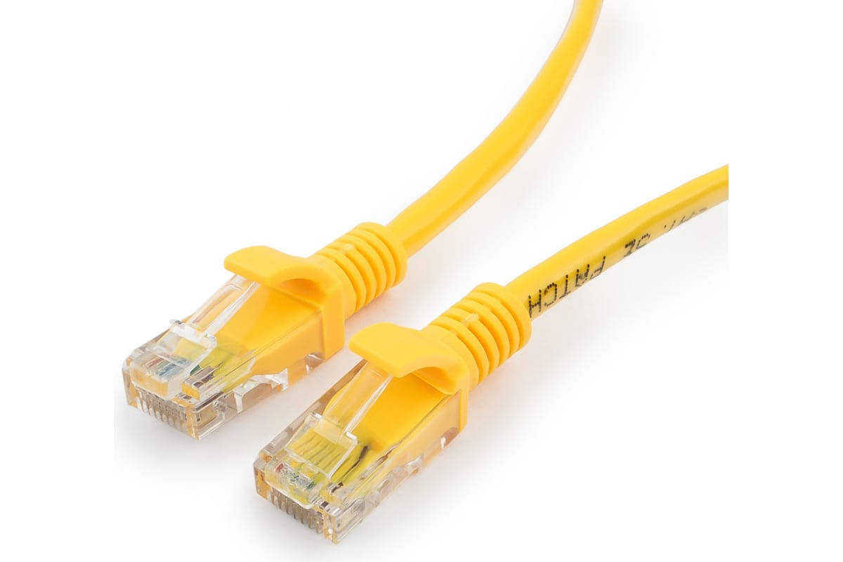 Патчкорд UTP Cablexpert PP12-30M/Y кат.5e, 30м, литой, многожильный (жёлтый)
