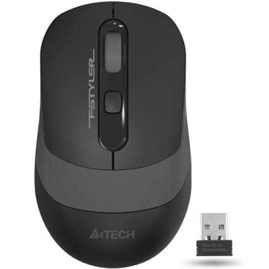 Мышь беспроводная A4Tech Fstyler FG10 черный/серый, USB