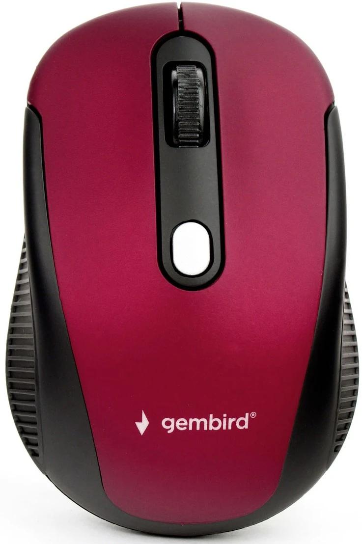 Мышь беспроводная Gembird MUSW-420-1, красный