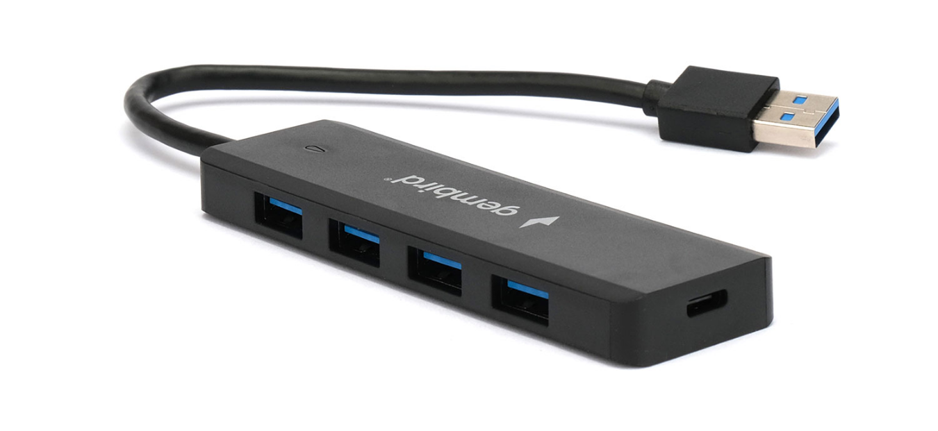 USB-концентратор Gembird UHB-C414 (4 порта USB 3.0) с доп. питанием (Type-C)