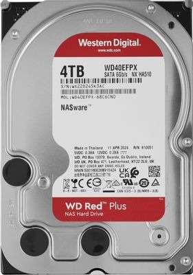 Жесткий диск 3.5" 4Tb WD RED PLUS (WD40EFPX)