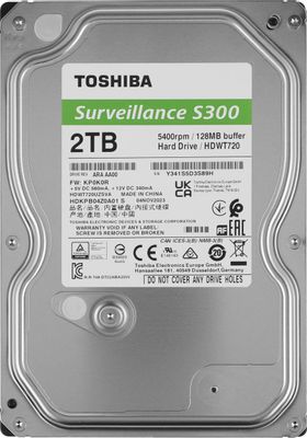 Жесткий диск 3.5" 2Tb Toshiba Surveillance S300 (HDWT720UZSVA/HDKPB04Z0A0)