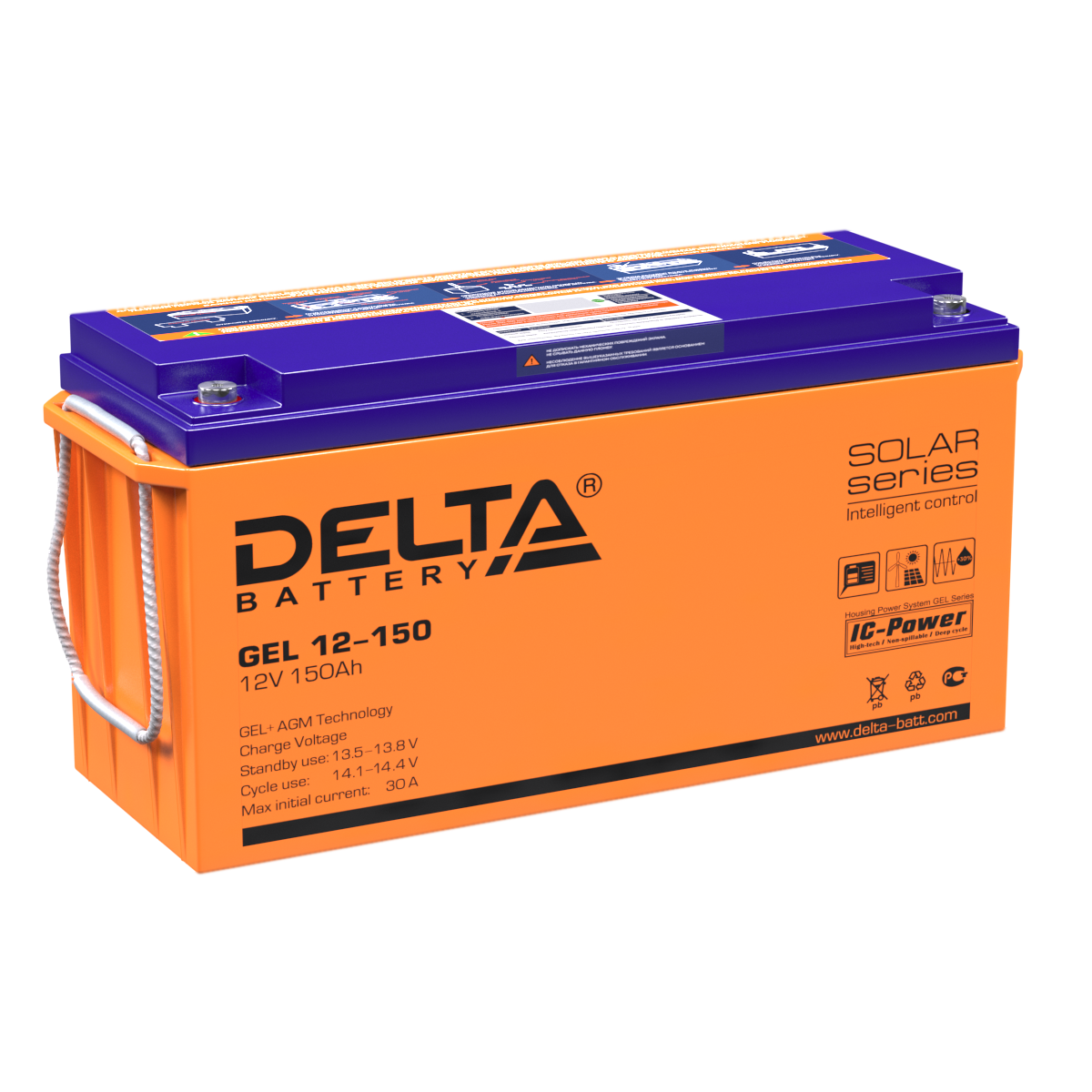 Аккумулятор Delta GEL 12-150 12V 150Ah