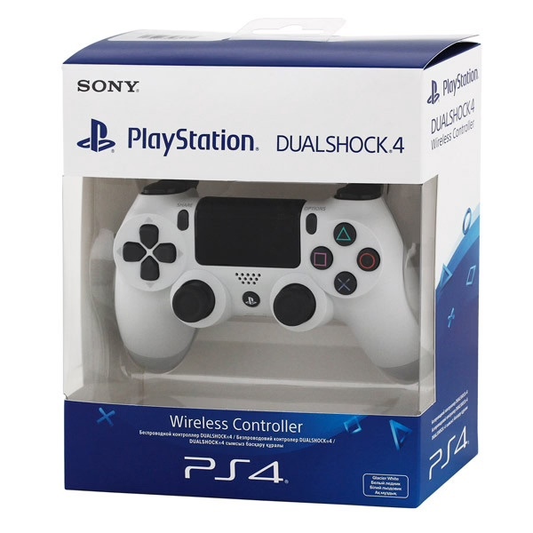 Геймпад беспроводной PlayStation DualShock 4 (CUH-ZCT2U) белый