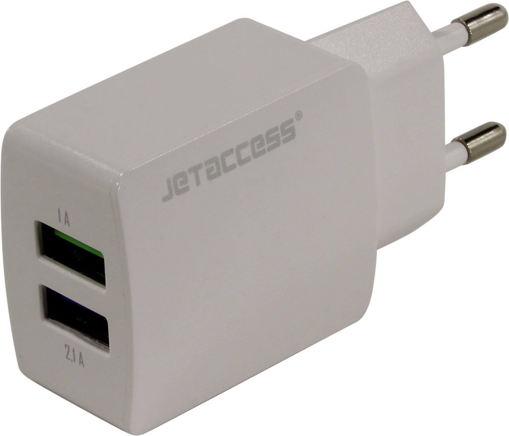 Универсальное СЗУ Jet.A UC-Z25 (2USB, 2.1А), белое