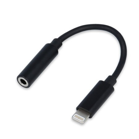 Переходник Lightning/Jack3.5F Cablexpert CCA-LM3.5F-01, черный