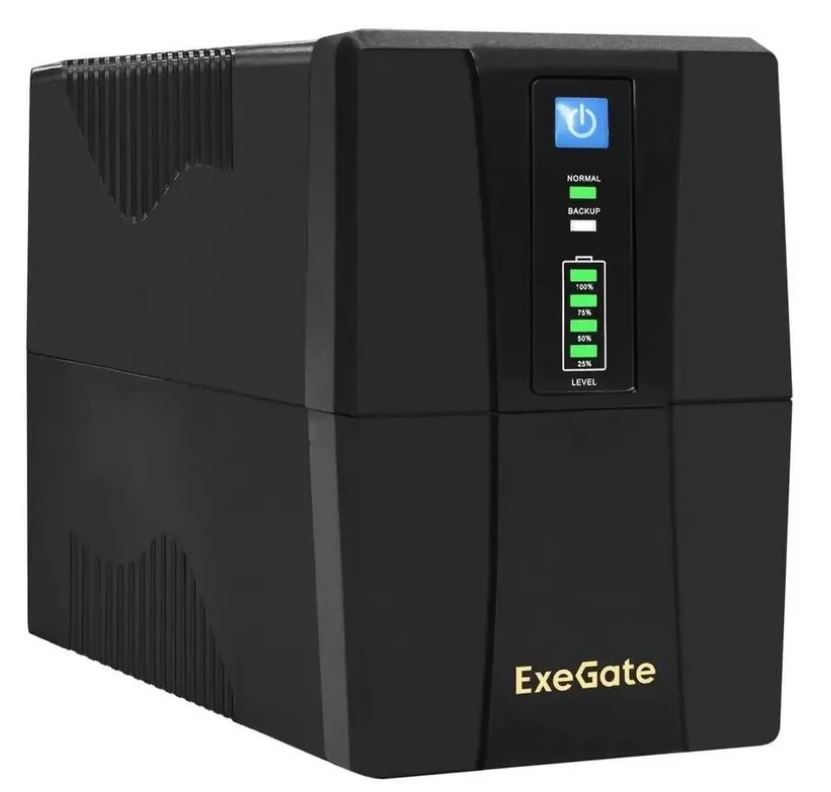Источник бесперебойного питания ExeGate EP285475RUS Power Back BNB-850.LED.AVR.EURO.RJ 850VA