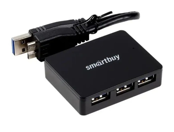 USB-концентратор Smartbuy 6000 (4 порта USB 3.0), черный