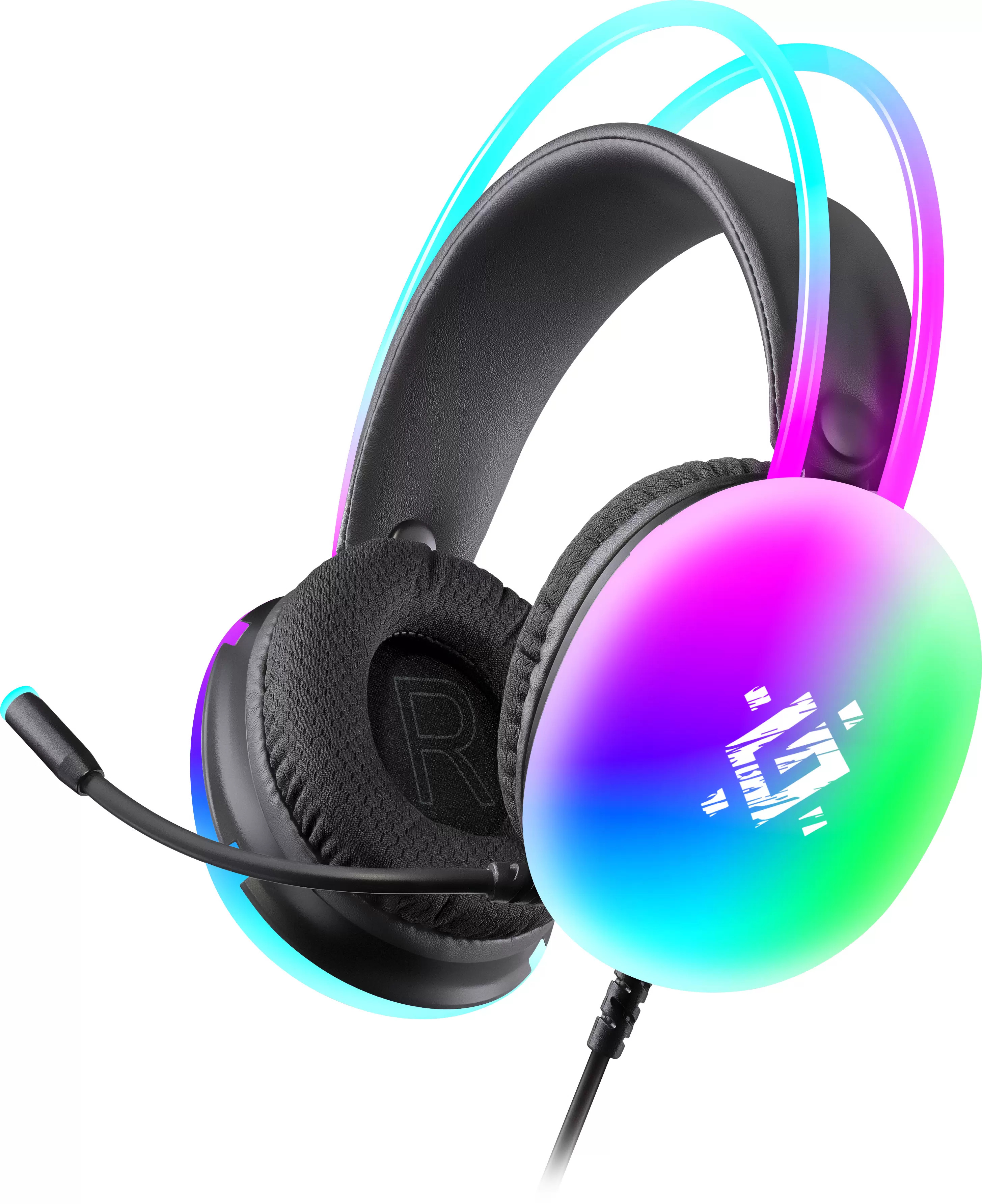Гарнитура игровая Defender Ignis RGB, черный