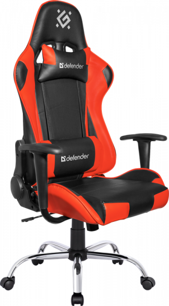Кресло игровое Defender Azgard, черный/красный
