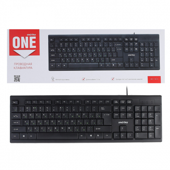 Клавиатура Smartbuy ONE 114 USB ,черный