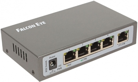 Коммутатор Falcon Eye FE-104POE-S 5port, PoE