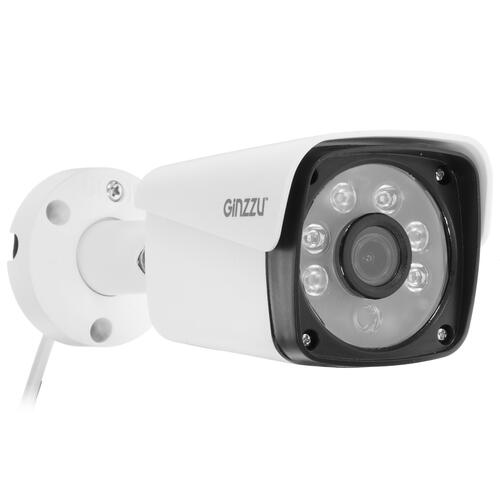 Видеокамера GINZZU HAB-5302S, AHD 5.0Mp Sony 335, 3.6mm,пуля,IR 30м,IP66,мет.