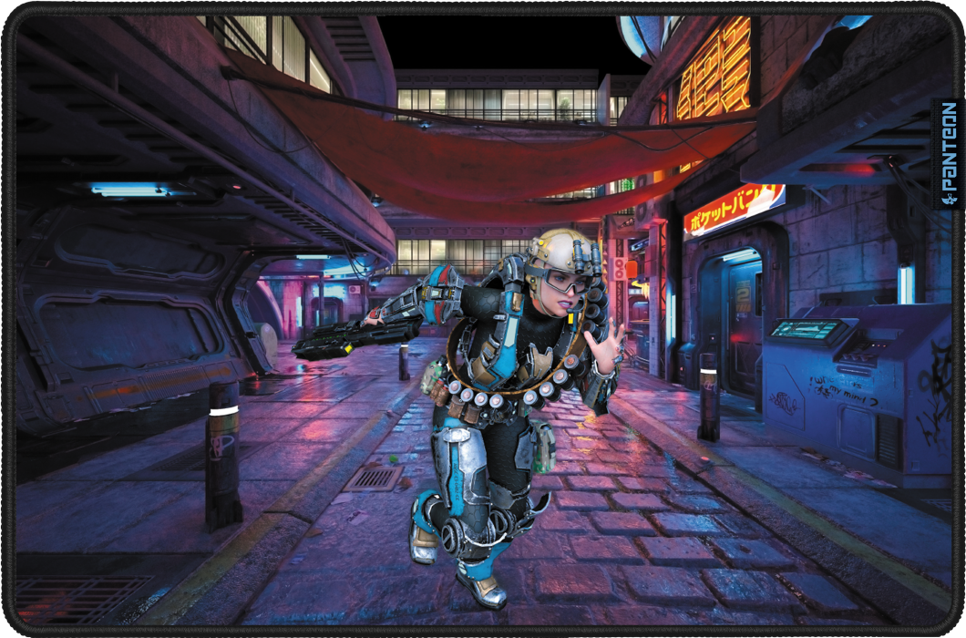 Коврик JETACCESS PANTEON GP-173SM CYBER PUNK CITY II (500x330x3мм)