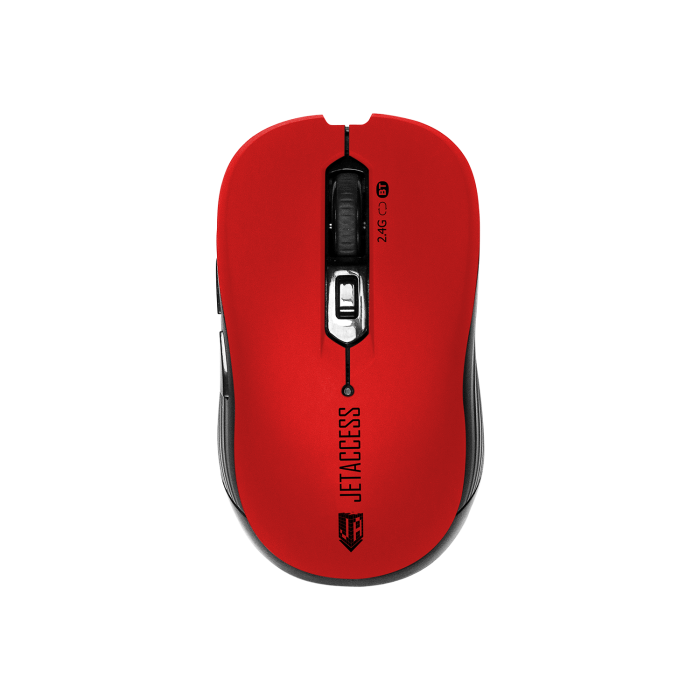 Мышь беспроводная JETACCESS OM-B90G, BT+2.4G, красный